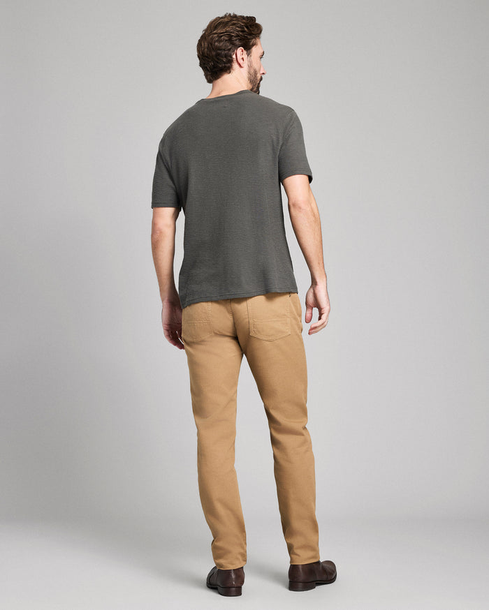 Short Sleeve Slub Tuck Crew