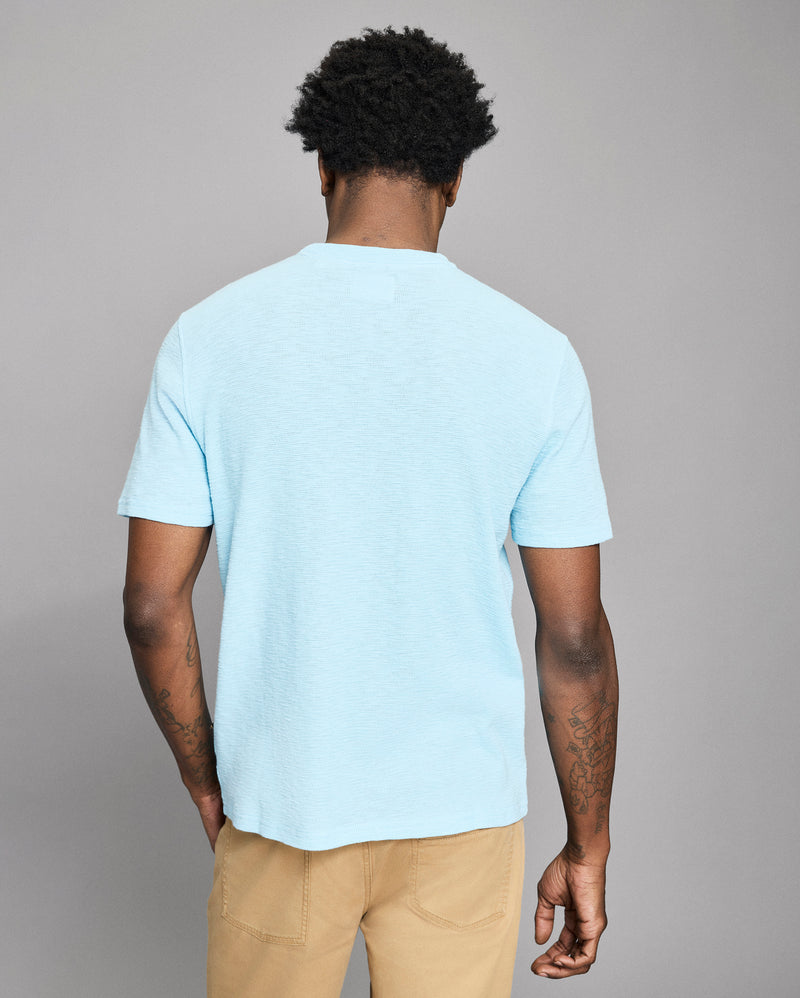 Short Sleeve Slub Tuck Crew