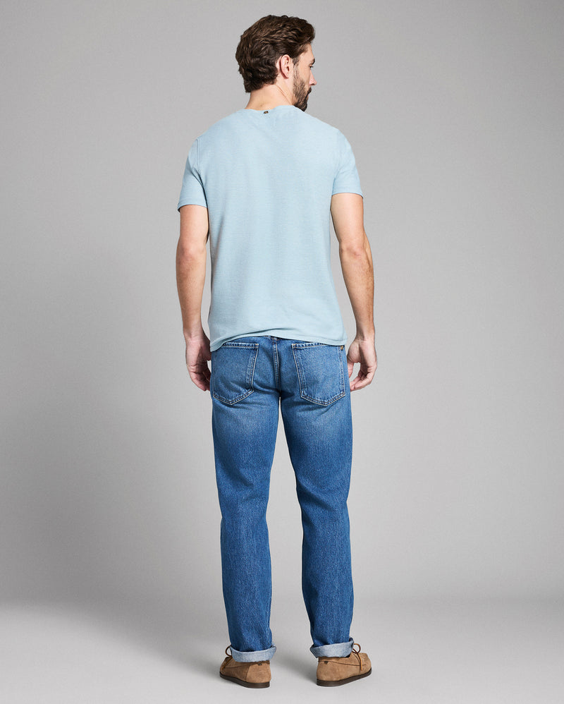 Short Sleeve Birdseye Henley