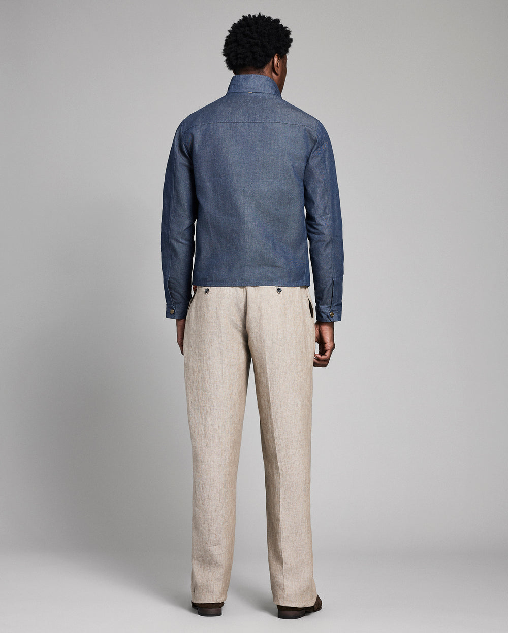 Waxed Denim Harrington Jacket
