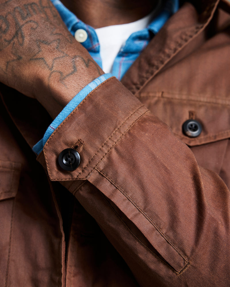 Waxed Herringbone Members Jacket