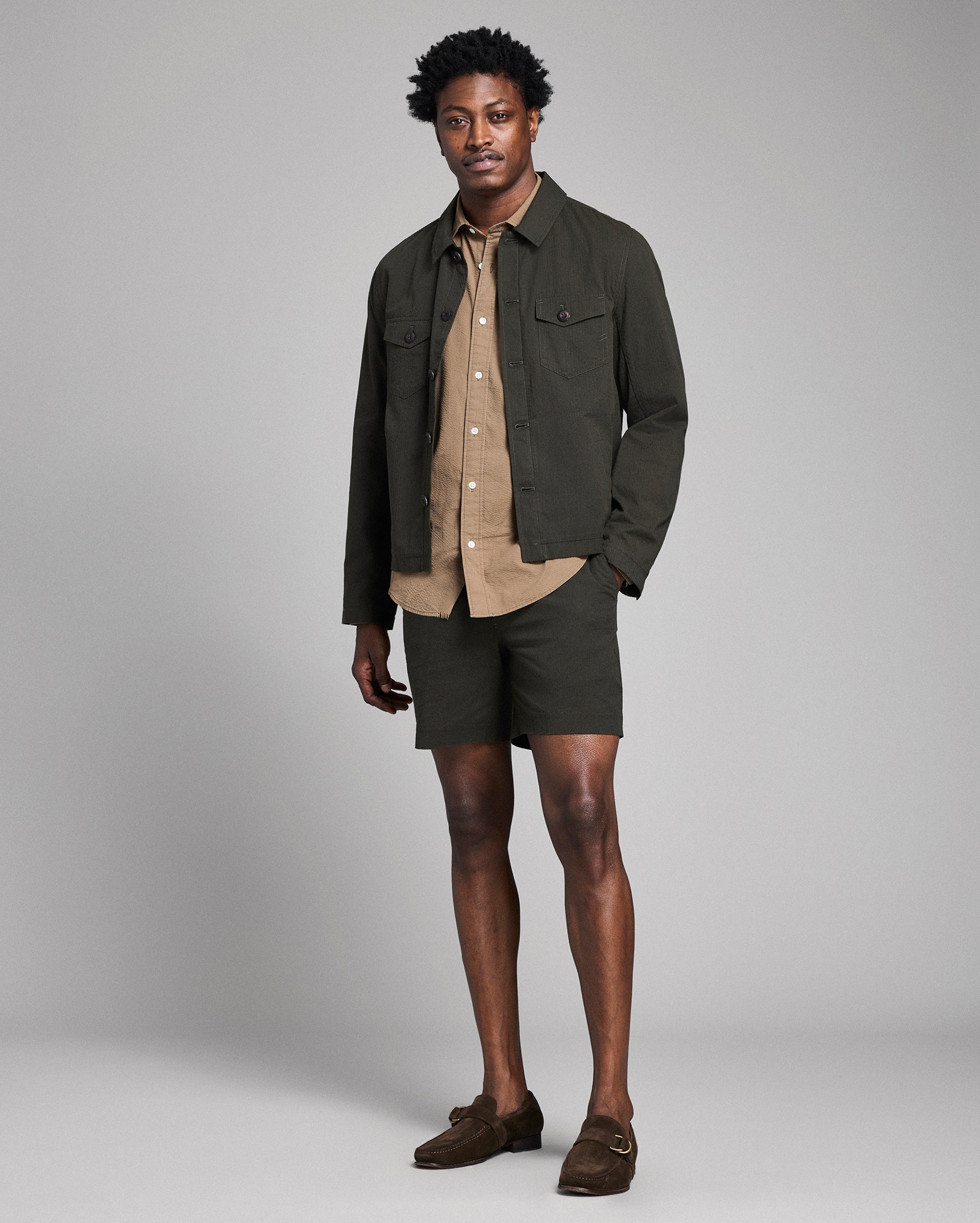 Virgin Wool Houndstooth Archie Jacket | Billy Reid