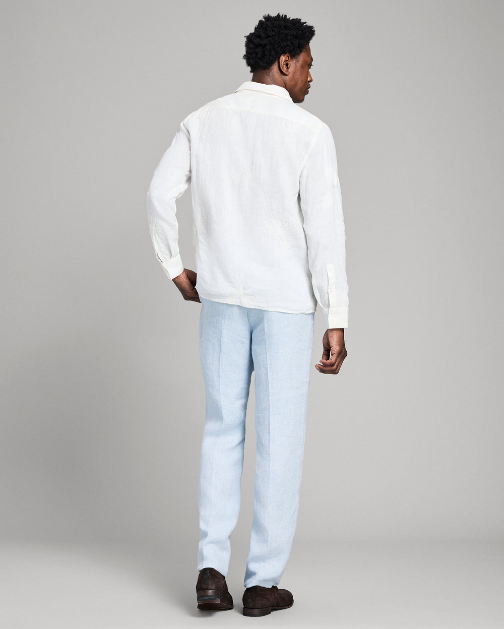 Linen Flat Front Trouser