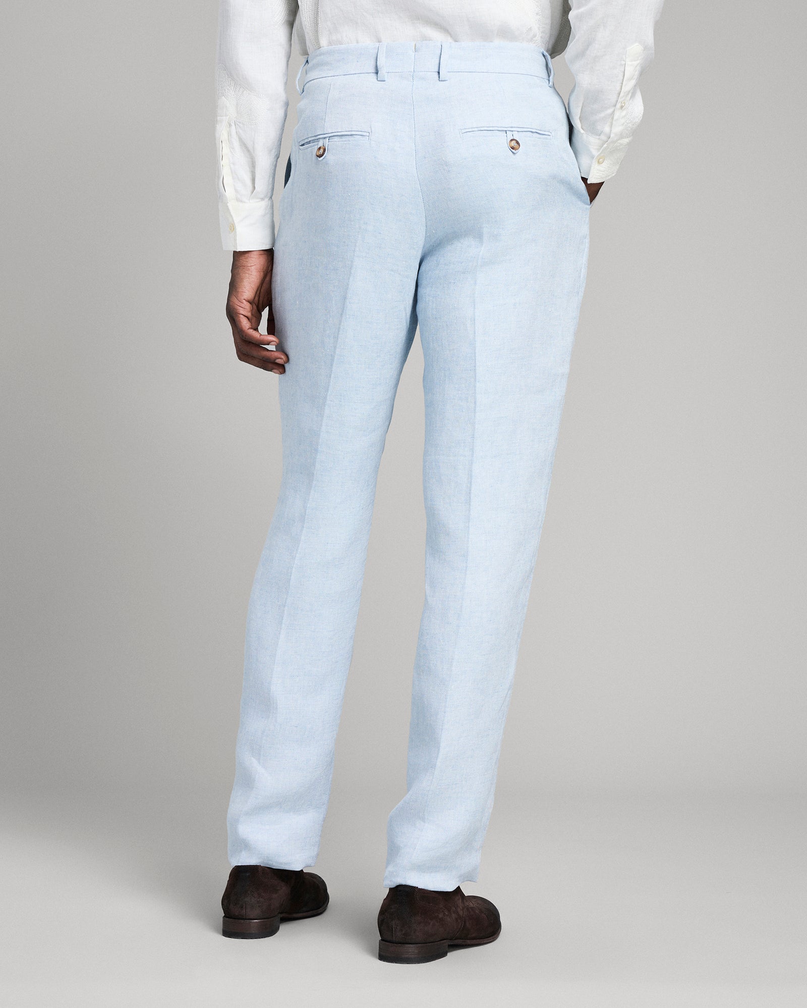 Linen Flat Front Trouser