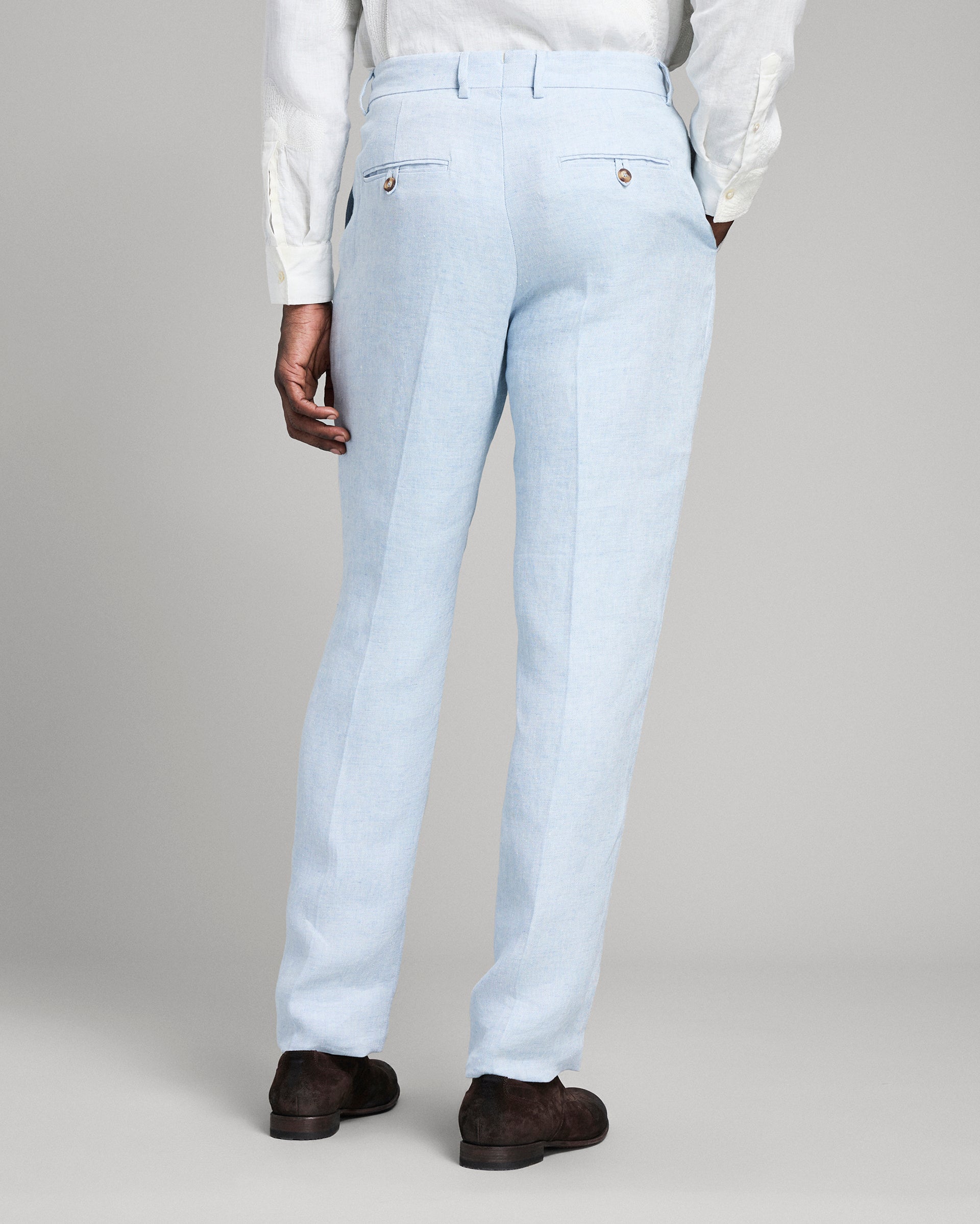 Linen Flat Front Trouser