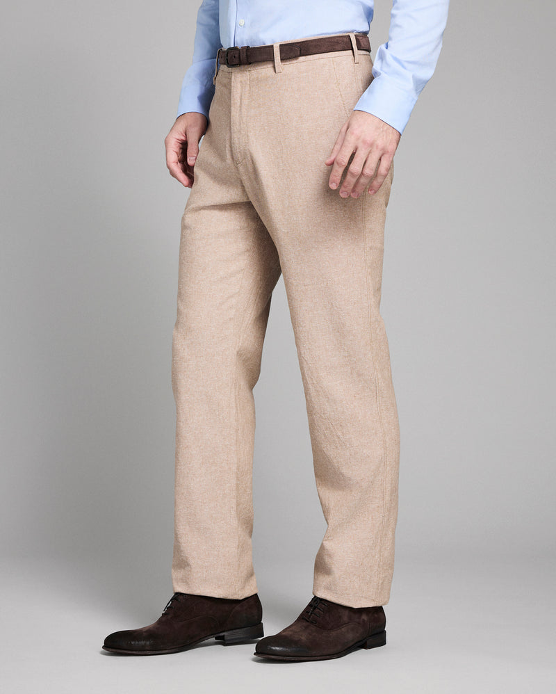 Chambray Flat Front Pant