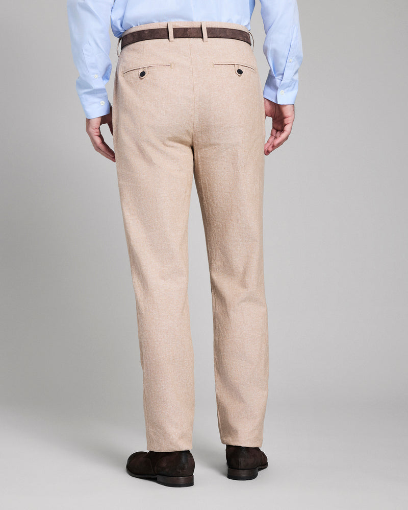 Chambray Flat Front Pant