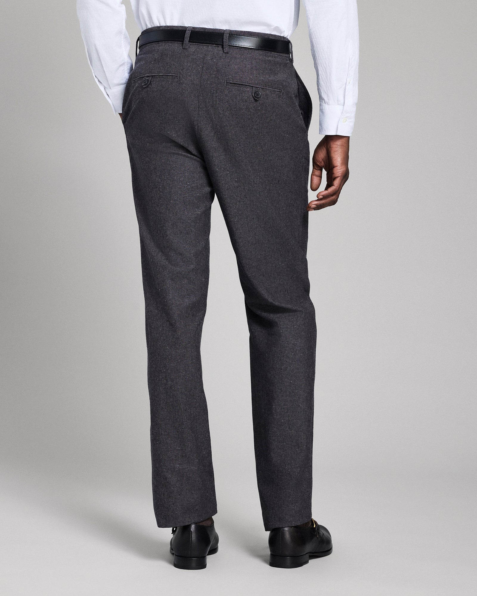 Chambray Flat Front Pant