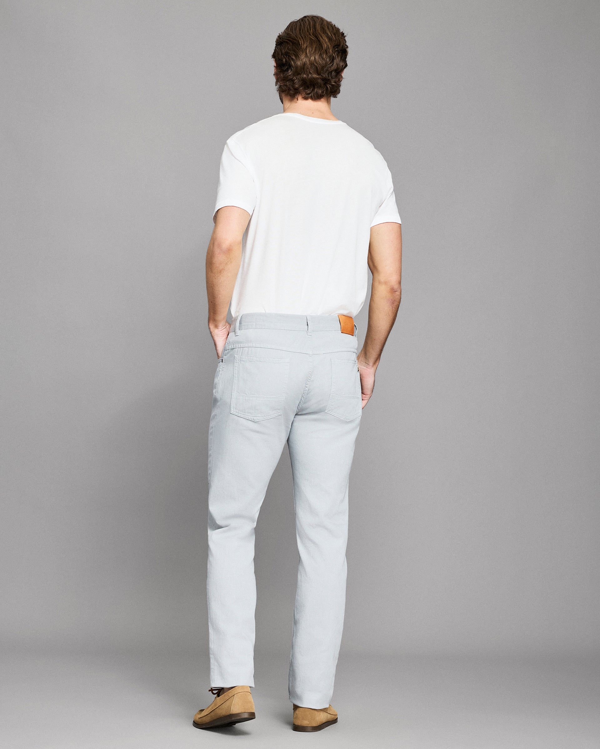 Garment-Dyed Cotton-Linen 5-Pocket Slim Pant | Billy Reid