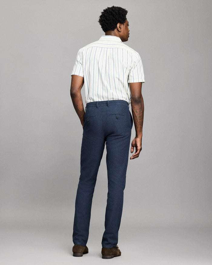 Chambray Flat Front Pant
