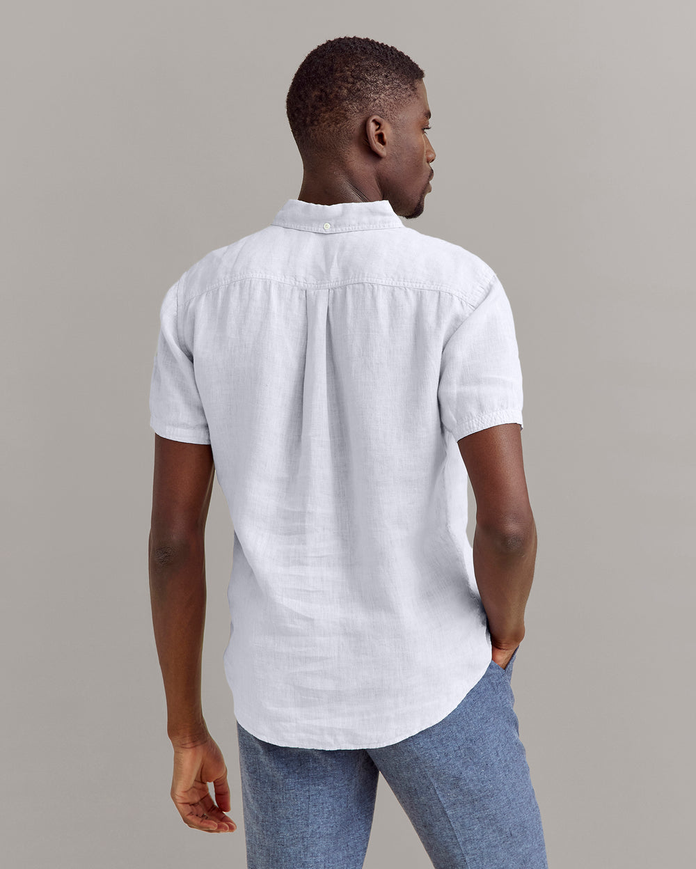 Short Sleeve Linen Tuscumbia Shirt Button Down