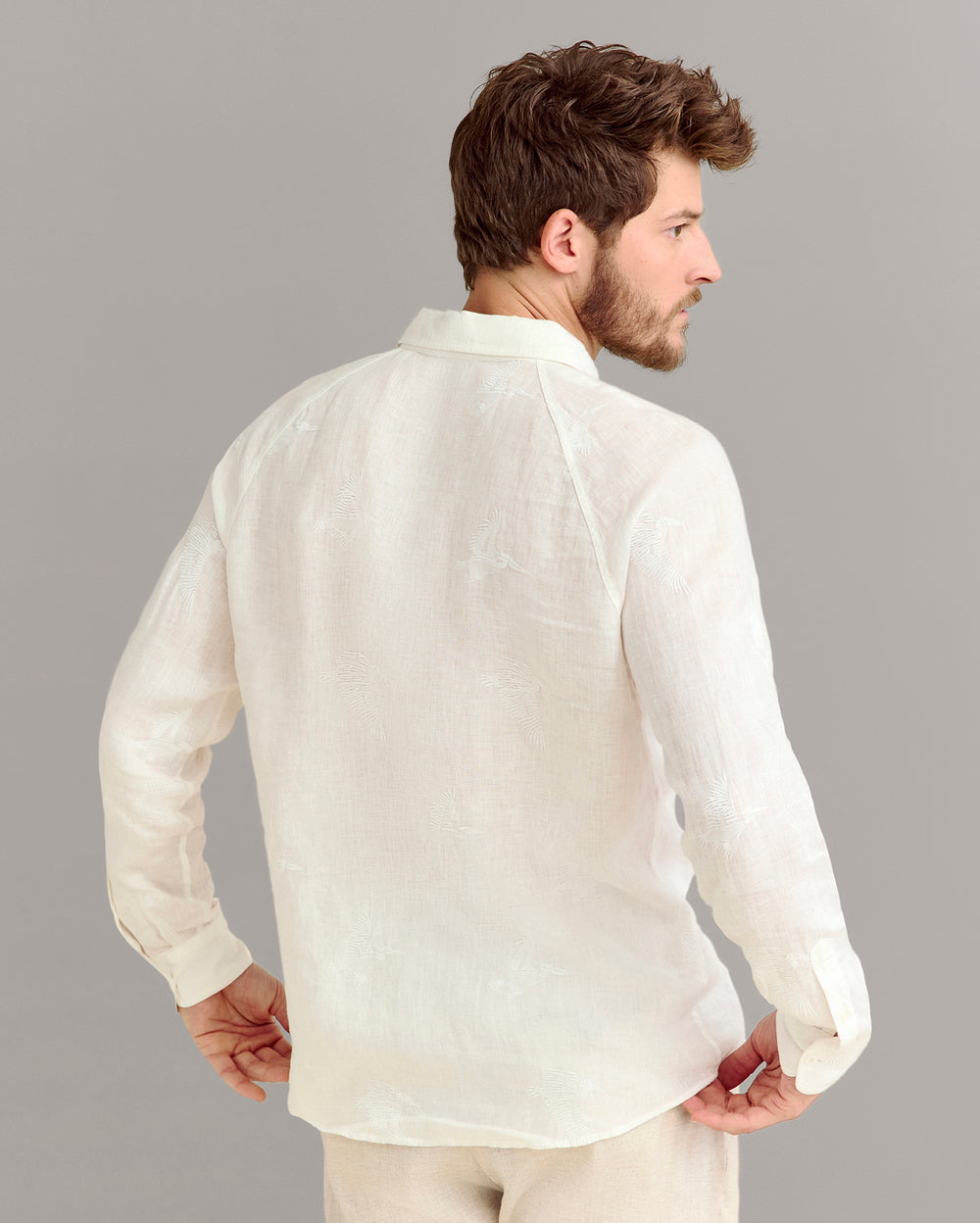 EMBROIDERED PELICAN SWARM RAGLAN SHIRT