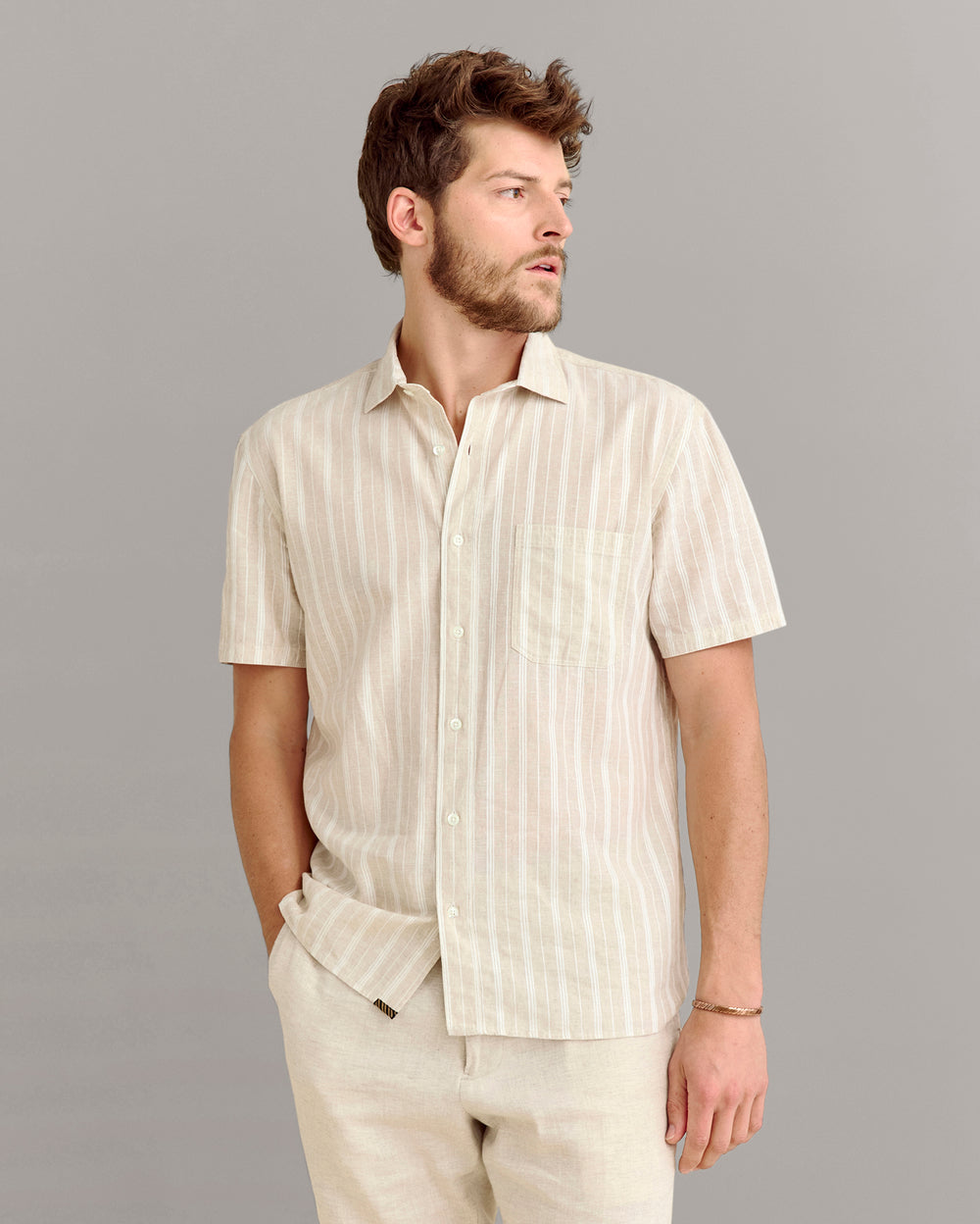 Short Sleeve Barre Stripe Treme Shirt