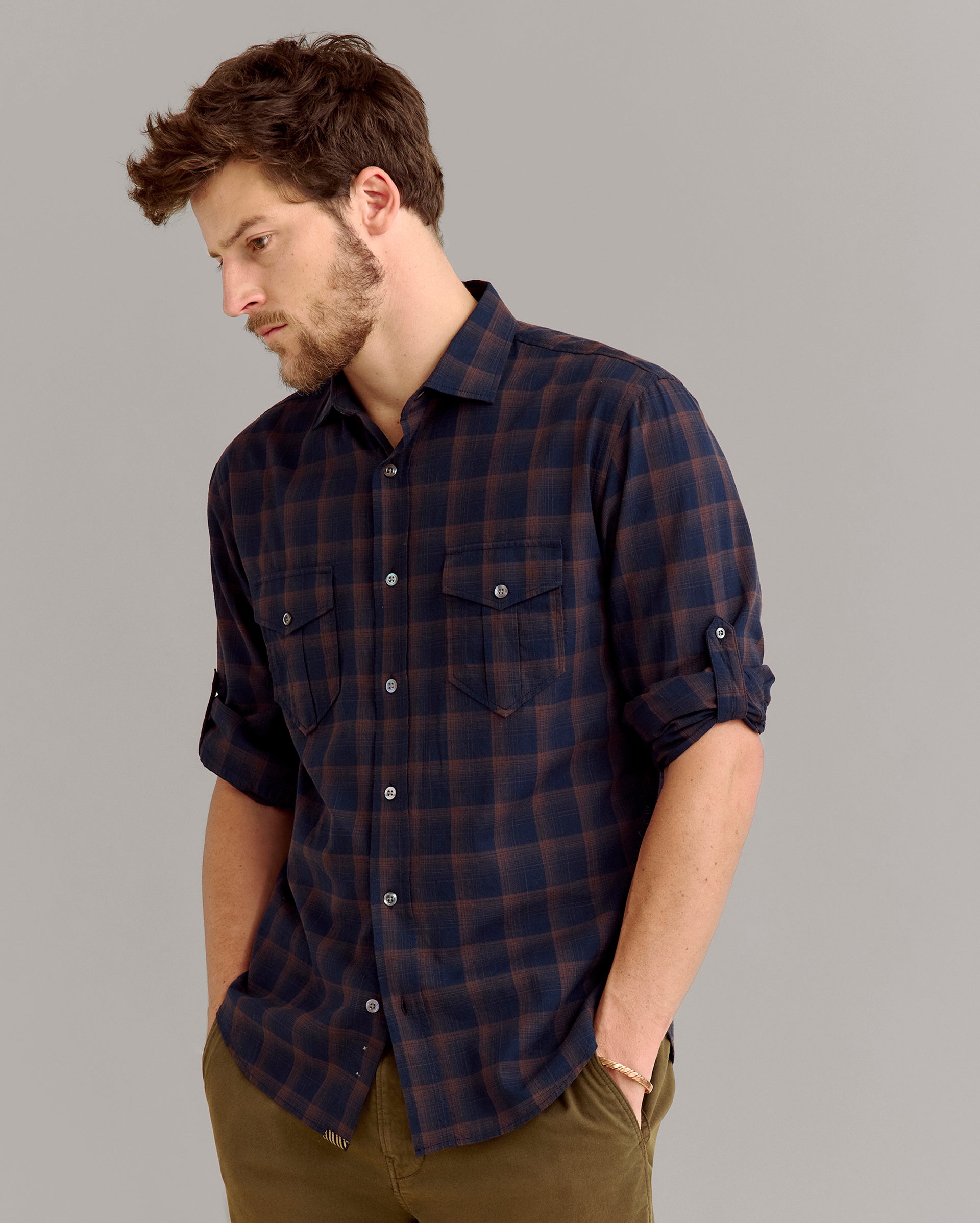 Shadow Plaid Scout Shirt