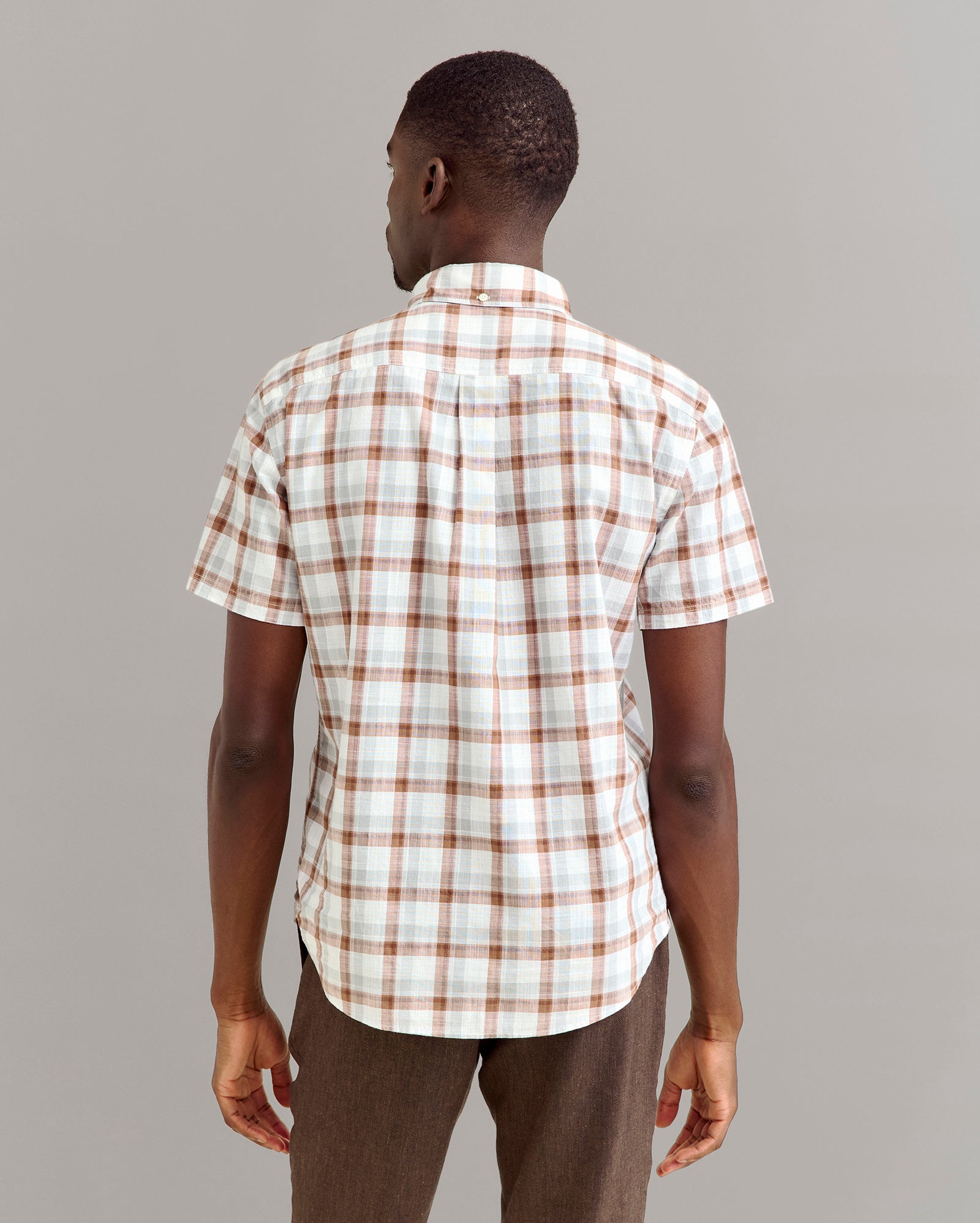 Short Sleeve Tattersail Plaid Tuscumbia Shirt Button Down
