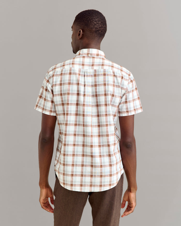 Short Sleeve Tattersail Plaid Tuscumbia Shirt Button Down