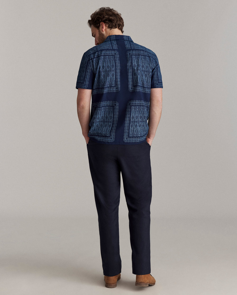 Short Sleeve Indigo Treme Shirt