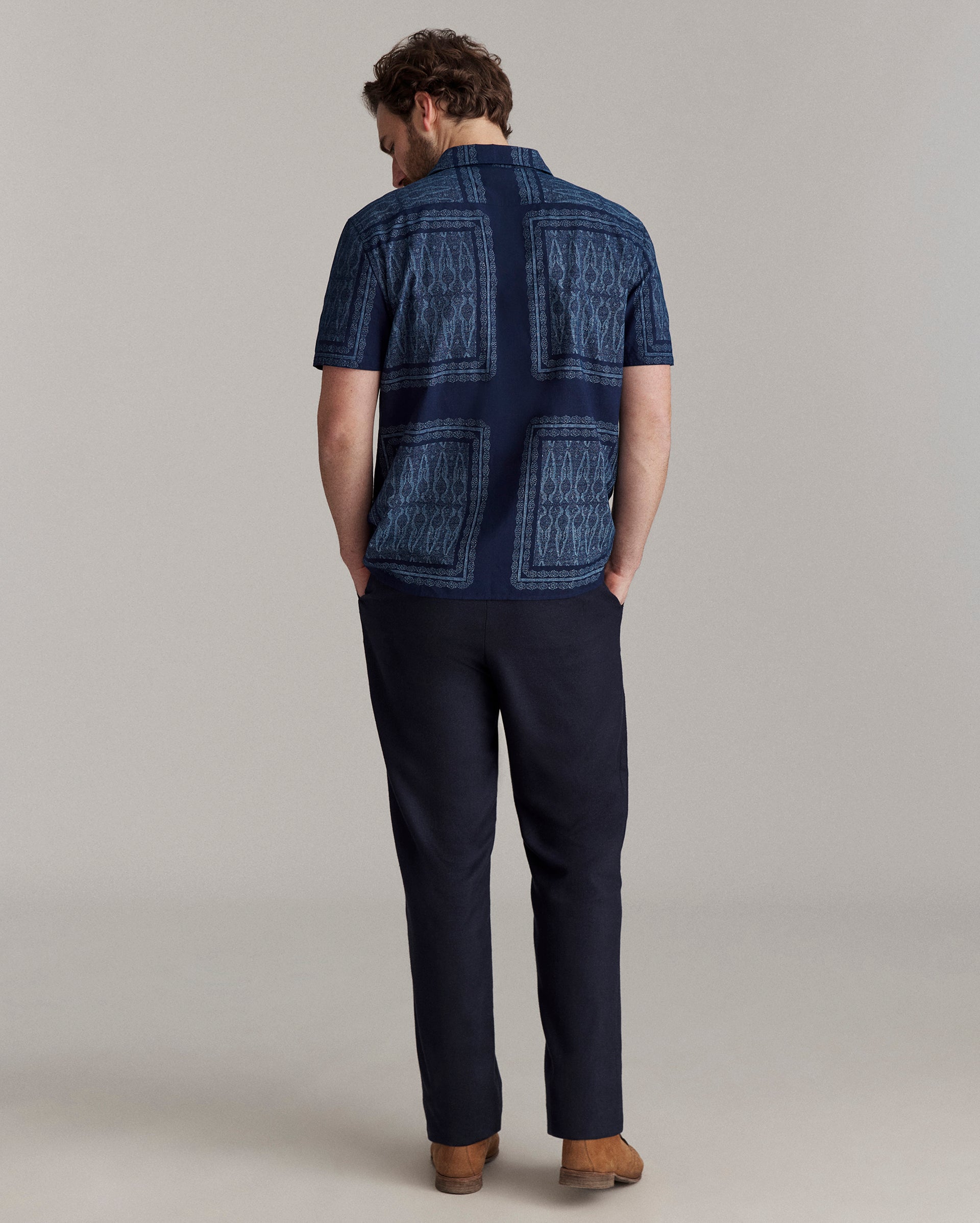 Short Sleeve Indigo Treme Shirt