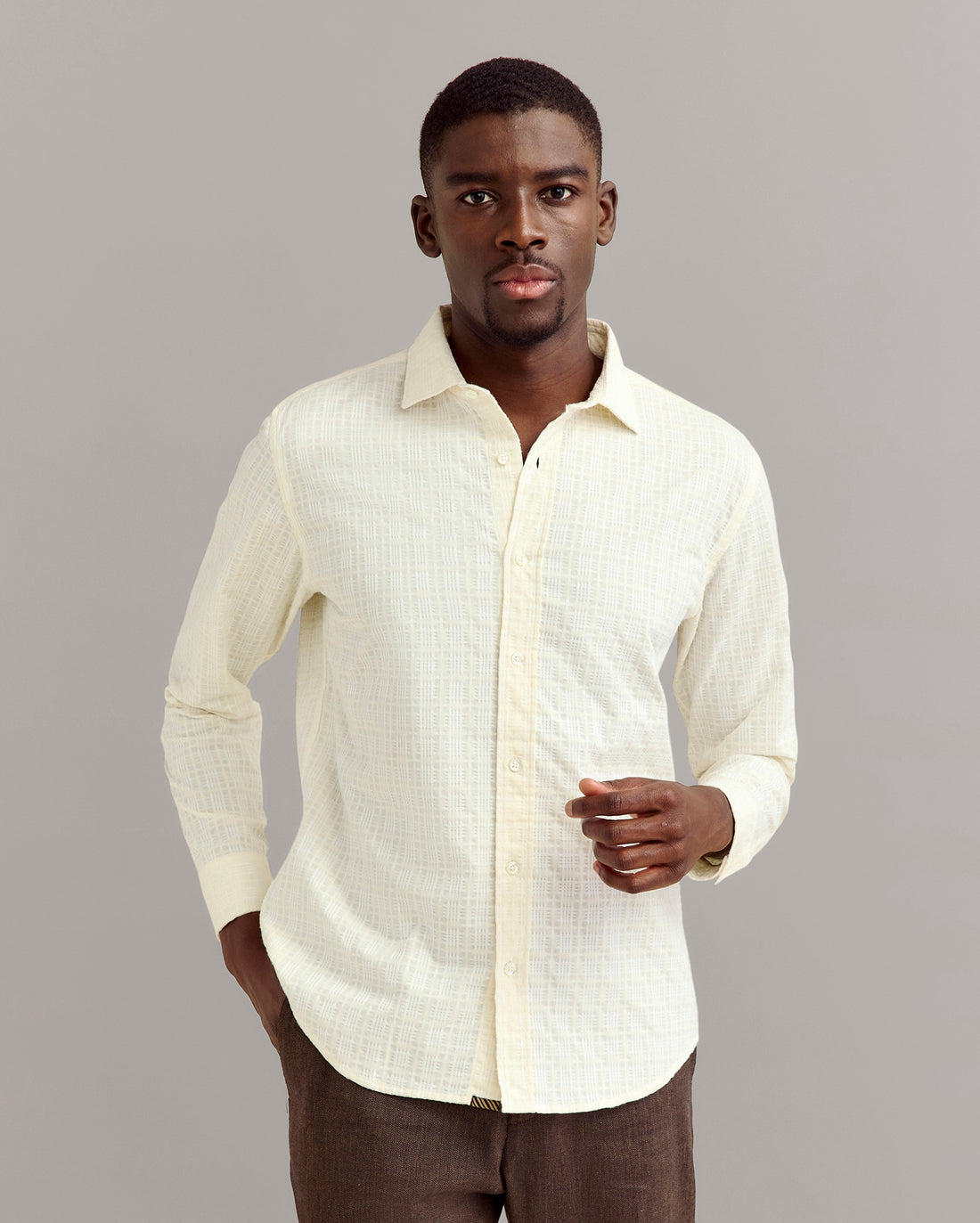 Grid Dobby River Shirt