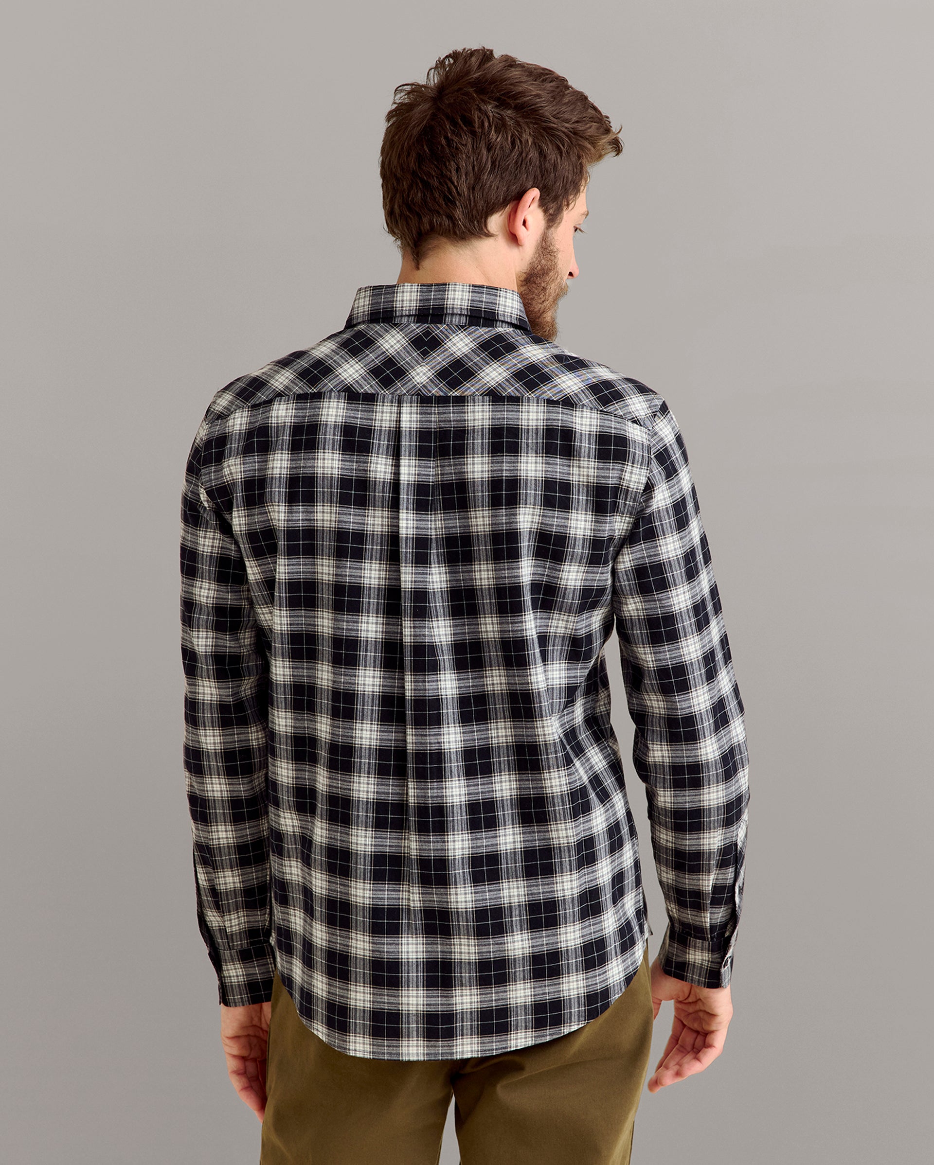 Billy's Plaid John T-Shirt, Classic Plaid | Billy Reid Billy's Plaid John T-Shirt, Classic Plaid | Billy Reid