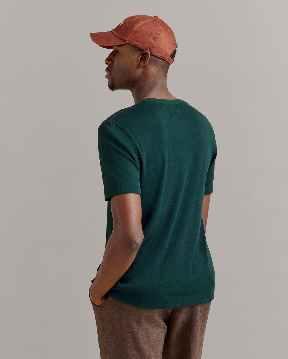 Short Sleeve Rib Crew