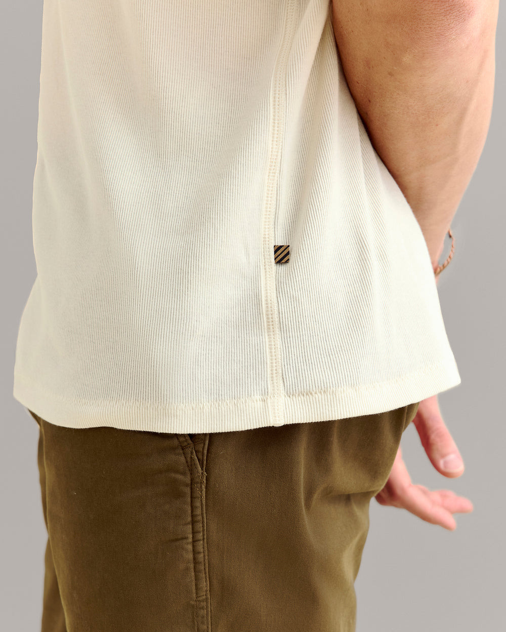Short Sleeve Rib Crew