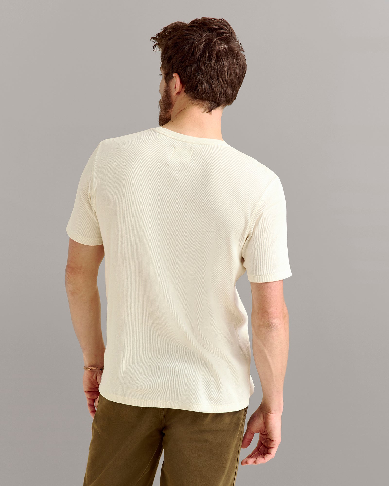 Short Sleeve Rib Crew
