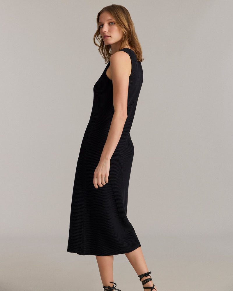 Transfer Rib V Neck Dress