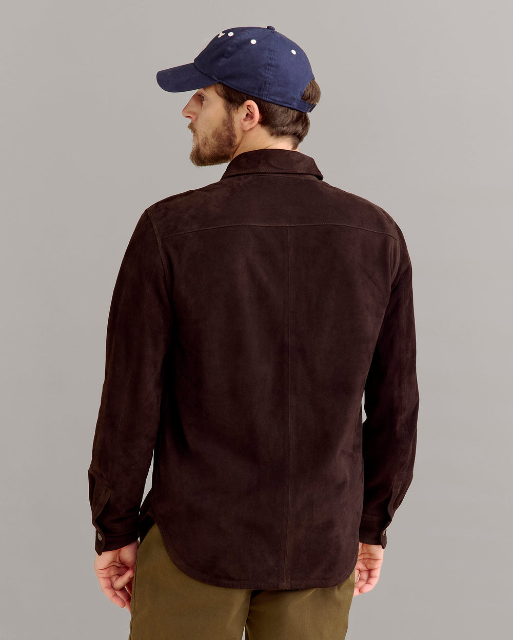 Billy Reid Savoy Suede Workshirt, Brown Billy Reid Savoy Suede Workshirt, Brown