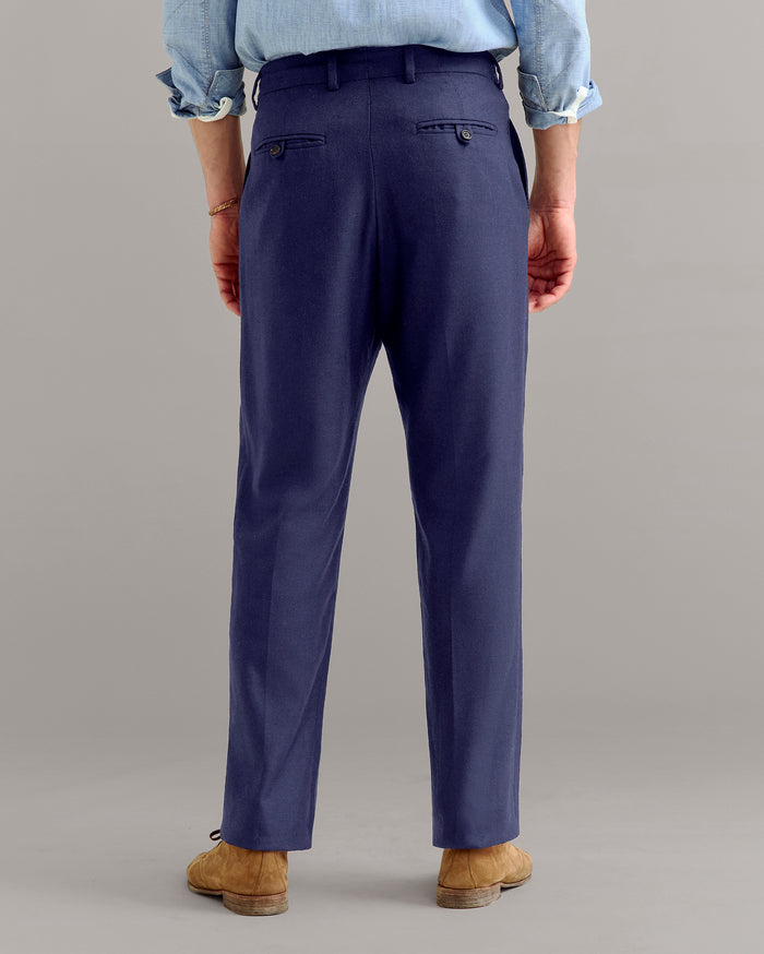 Herringbone Flat Front Trouser