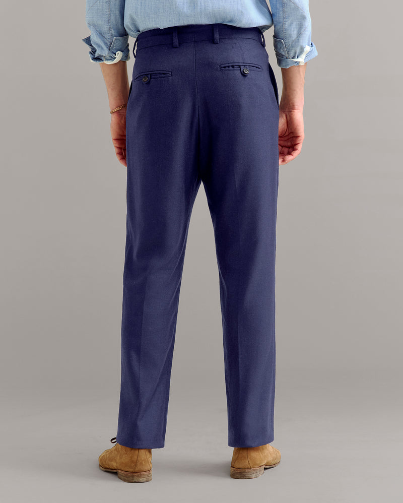 Herringbone Flat Front Trouser