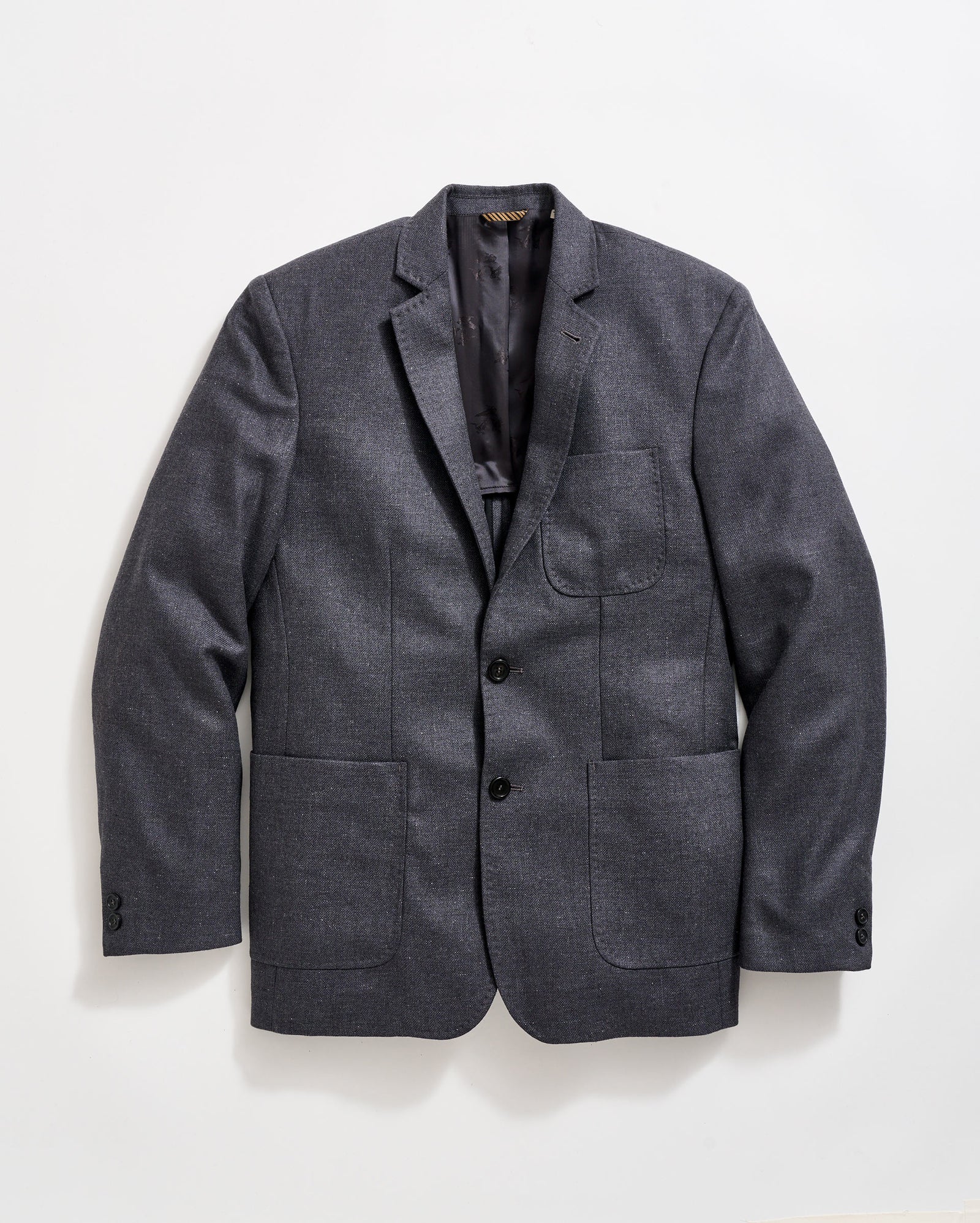 Gray blazer on a light gray background