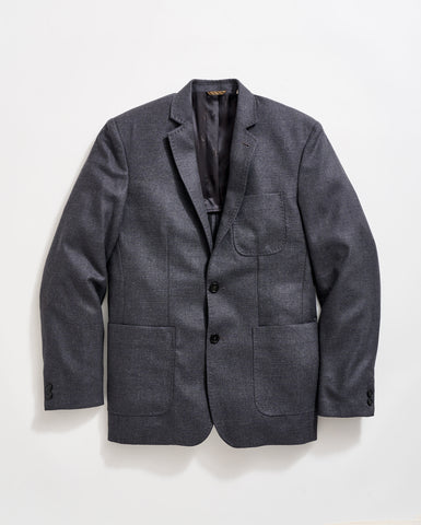 Gray blazer on a light gray background