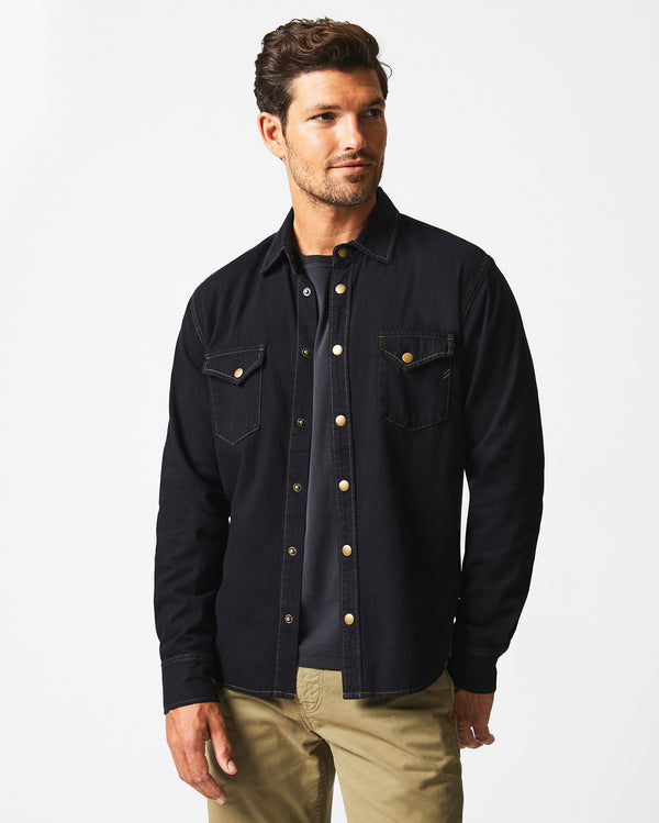 Shoals Denim Shirt in Black