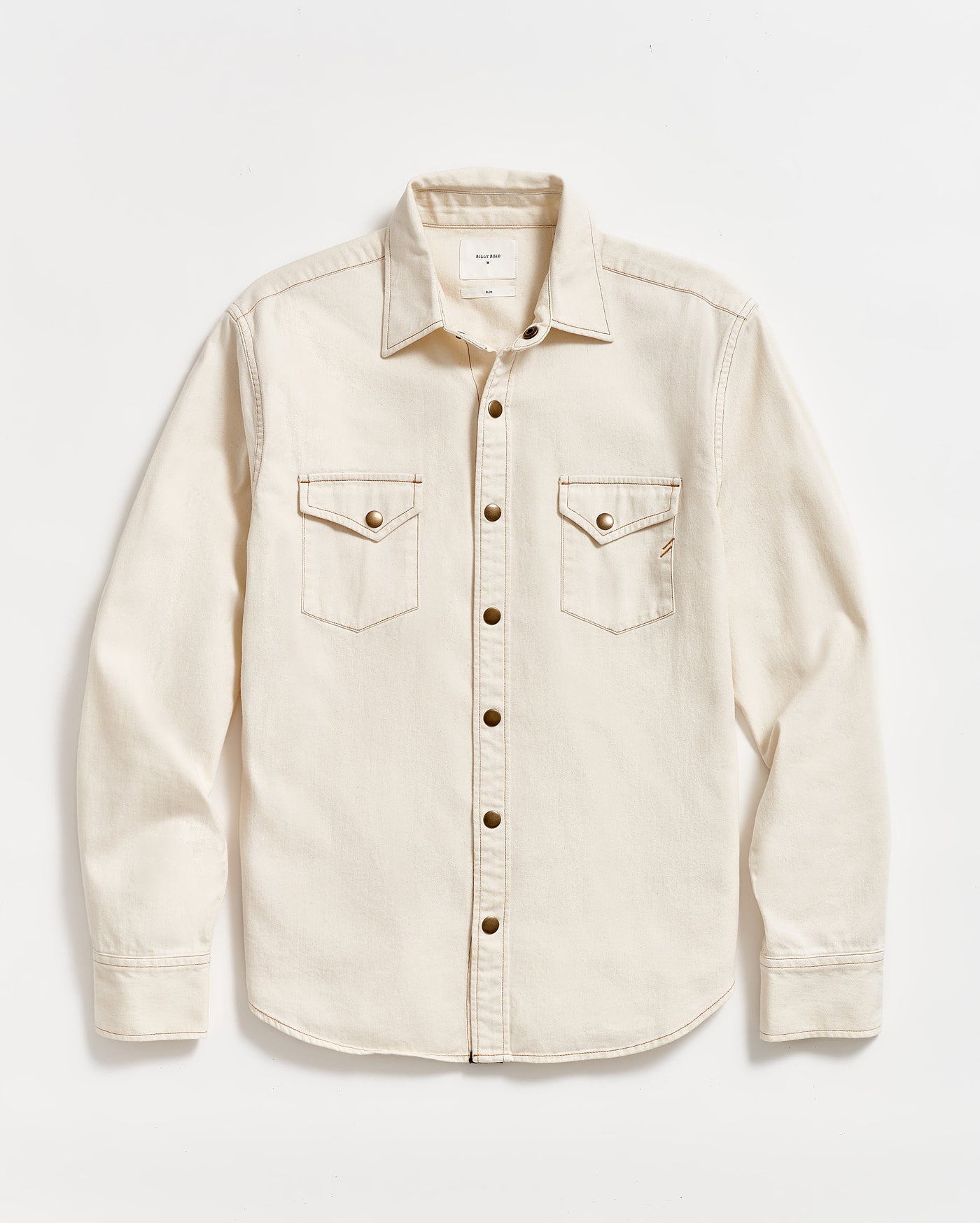 Billy Reid Shoals Twill Shirt Natural / XXL