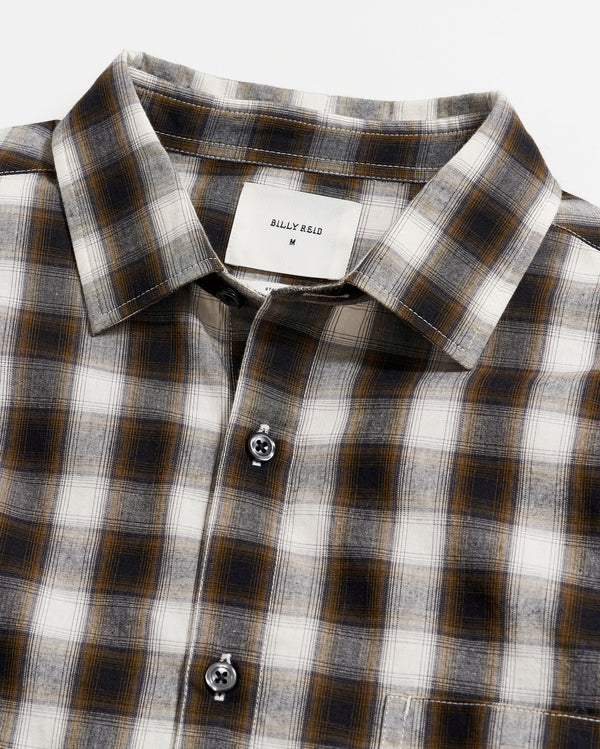 Shadow Plaid Tuscumbia Shirt in Black/Multi