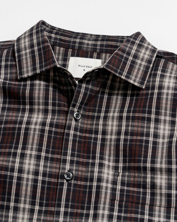 Tonal Plaid Tuscumbia Shirt in Black/Multi