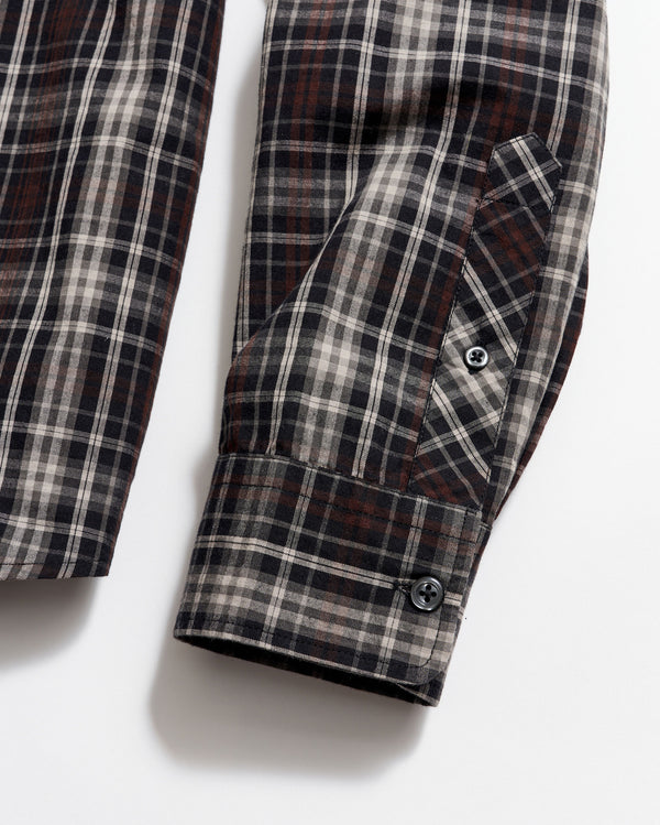 Tonal Plaid Tuscumbia Shirt in Black/Multi