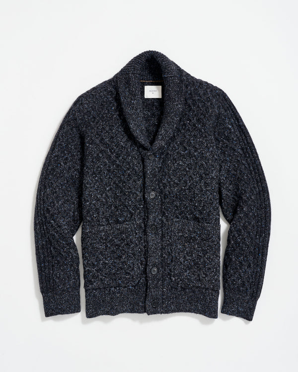 Honeycomb Cardigan in Charcoal