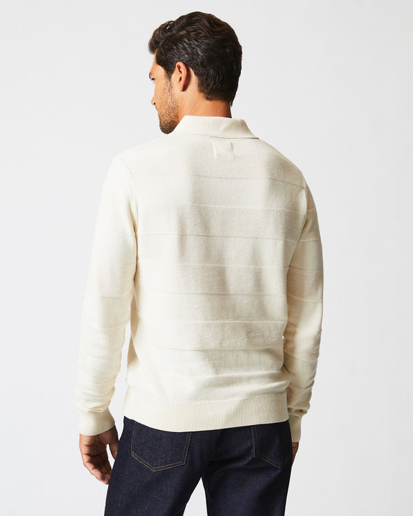 American Rugby Sweater Polo in Tinted White