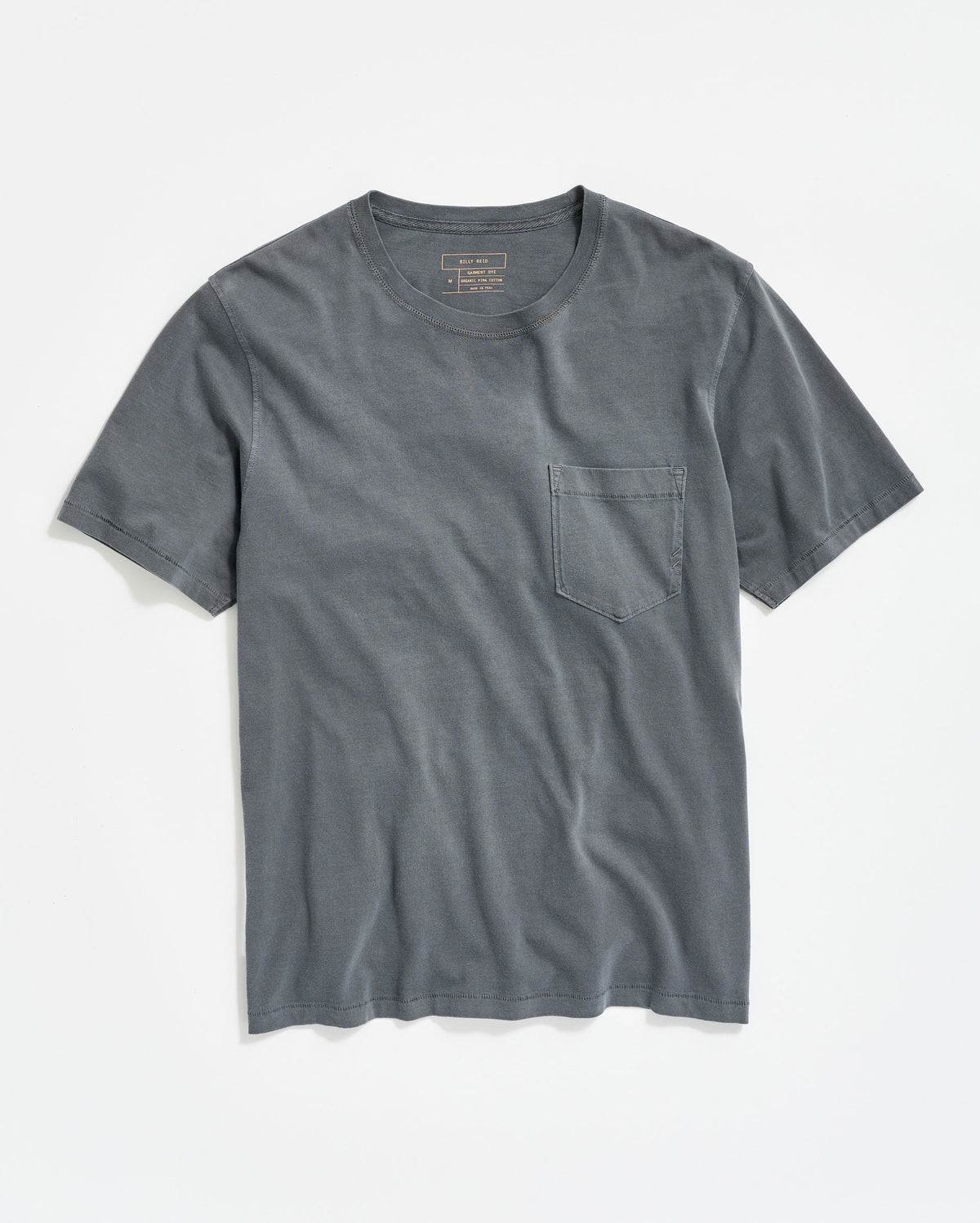 Washed Color Tee Organic Pima Cotton Washed Pocket Tee | Billy Reid