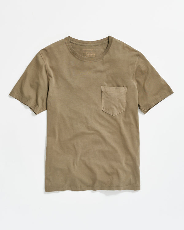 Washed Tee in Moss