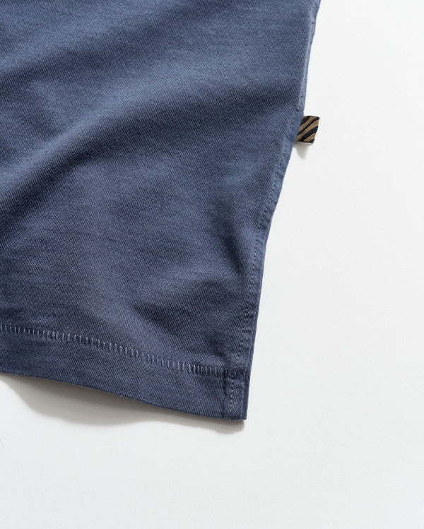 Washed Tee in Navy