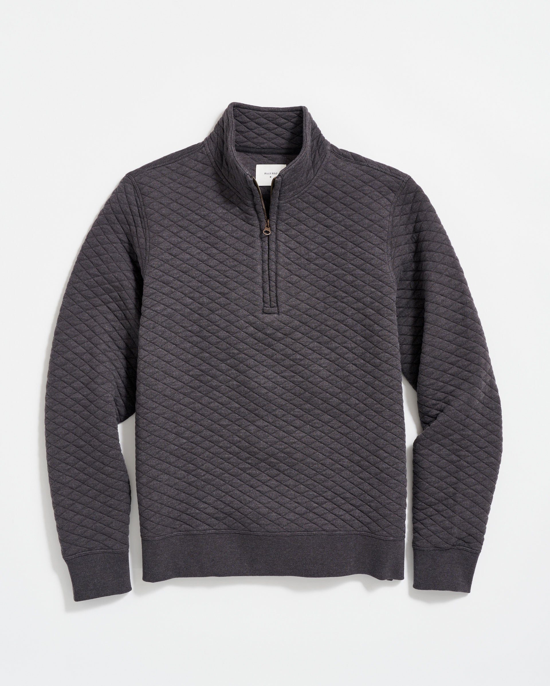 Billy Reid Diamond Quilted Half-zip Sweatshirt, Men's Shirts