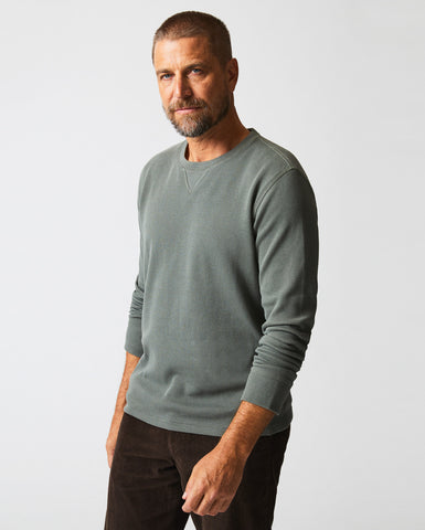 Thermal LS Crew in Washed Grey