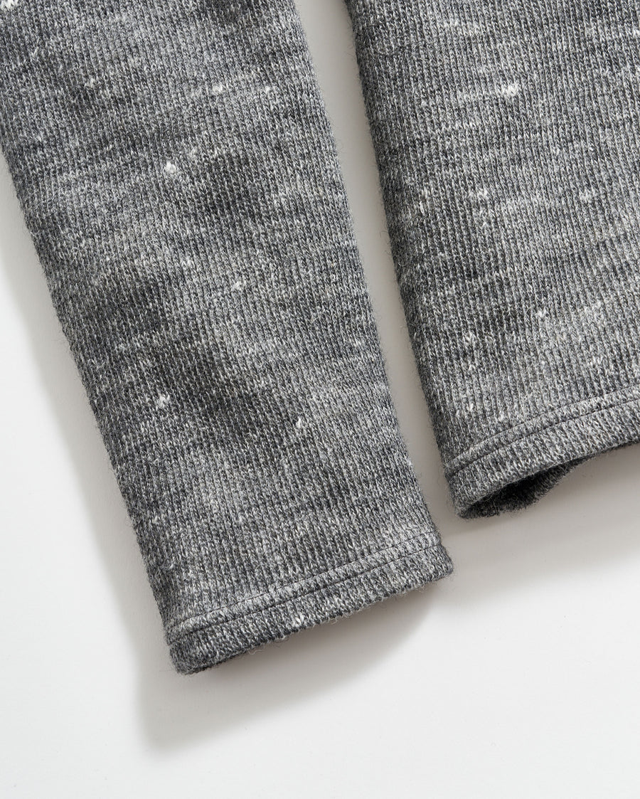 LS Rib Tee in Heather Grey