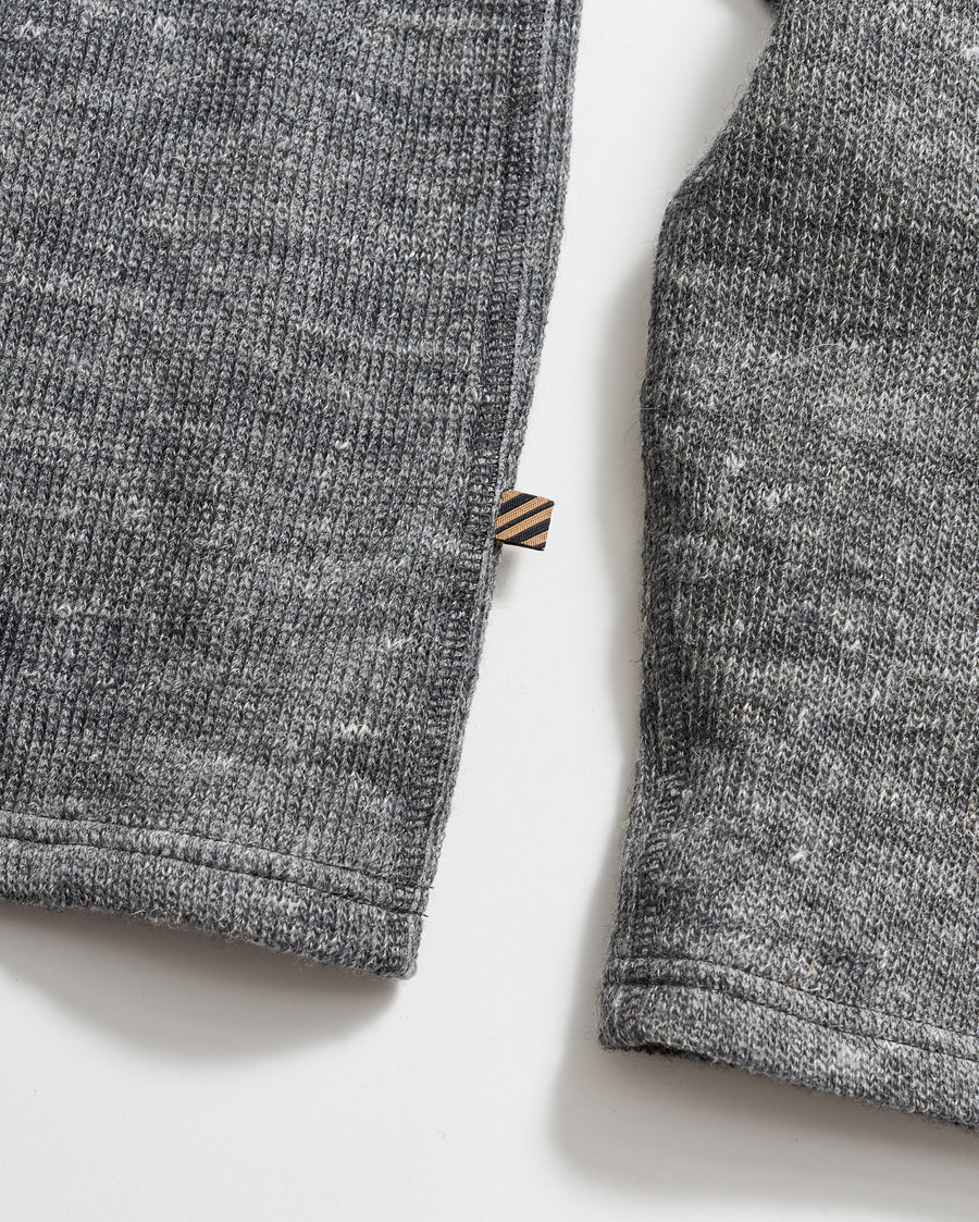 LS Rib Tee in Heather Grey