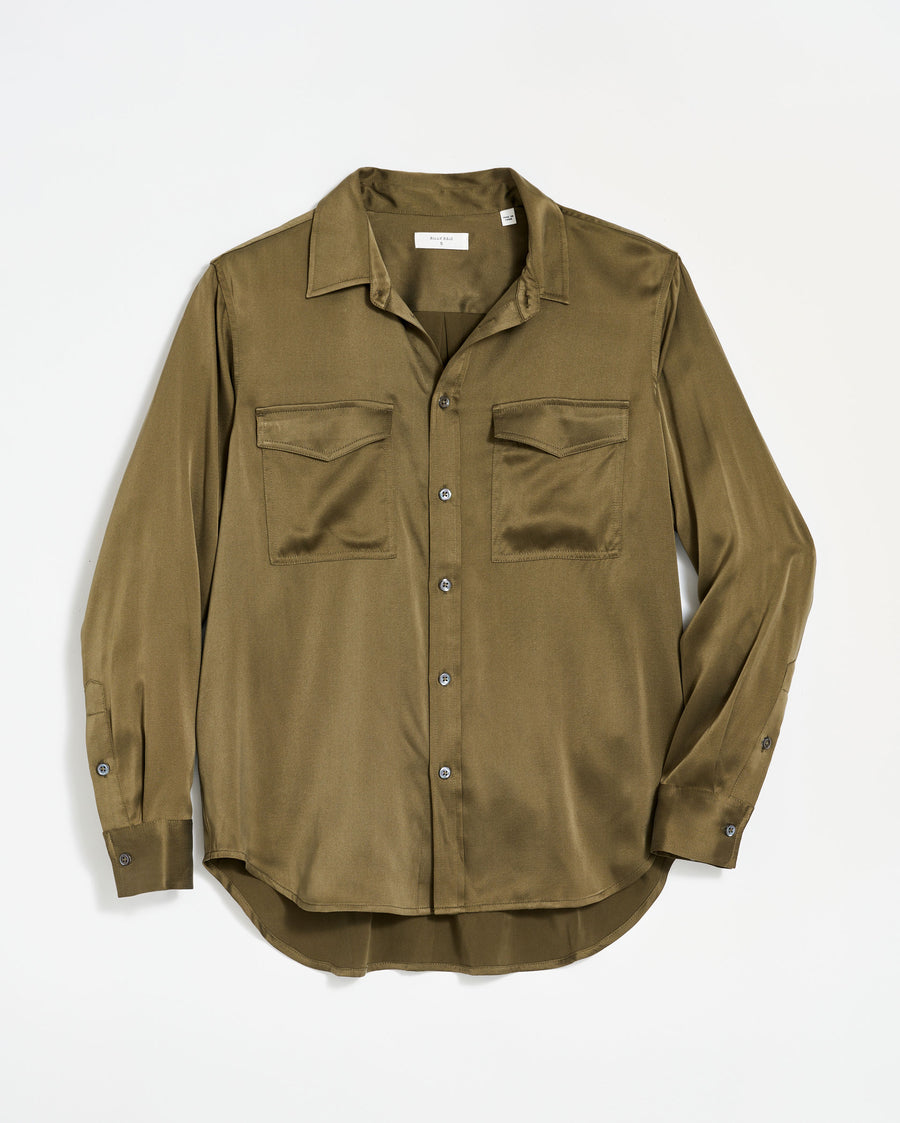 The utility shirt in burnt olive