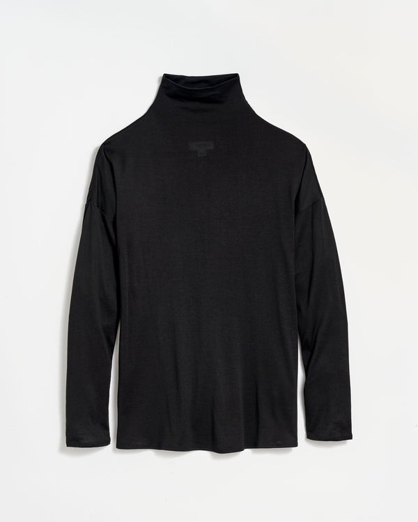 Funnel Neck Knit in Black