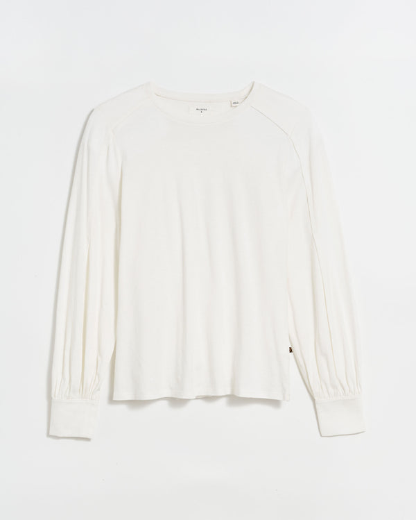 Pleat Sleeve Knit in Ivory